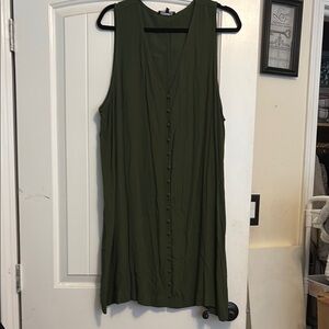 Madewell Olive Green Midi Dress